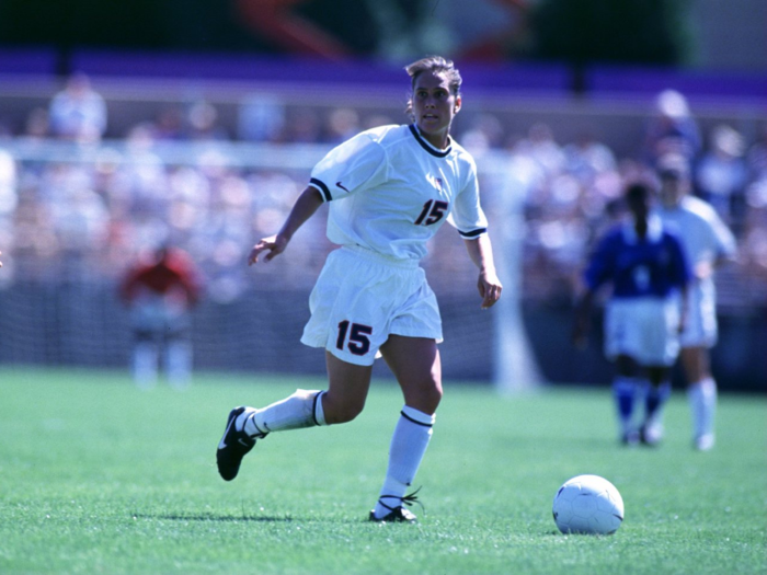 Tisha Venturini was a midfielder and a former member of the 1996 Olympics team who came on late in extra time for Tiffeny Milbrett.