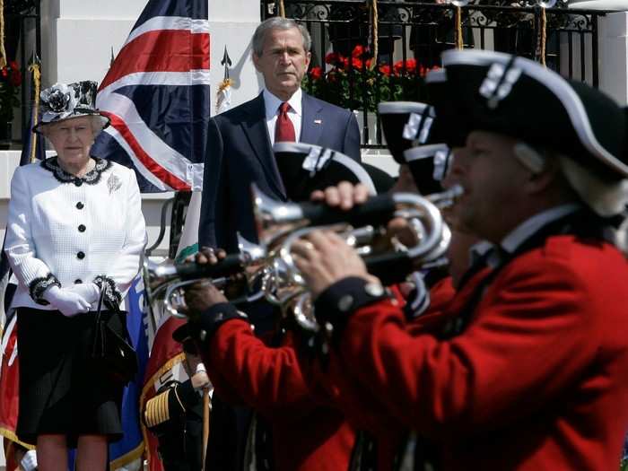 The Queen received a full ceremony for her official state visit in 2007. It was her first trip to the US since 1991, when his father was president.