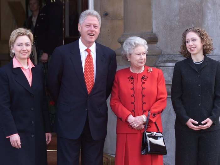 The Queen met Clinton