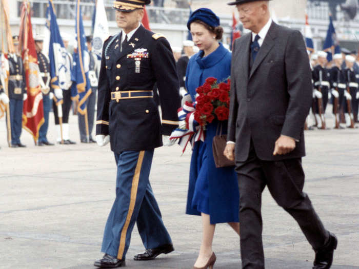 After her father died, Elizabeth became Queen on June 2, 1953. Apart from Lyndon B. Johnson, Her Majesty has met every US president since Truman.