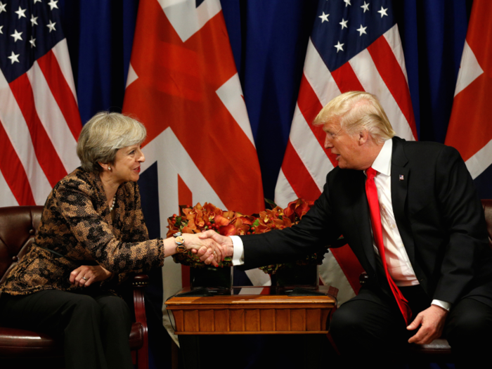 May and Trump hold joint summit at Chequers