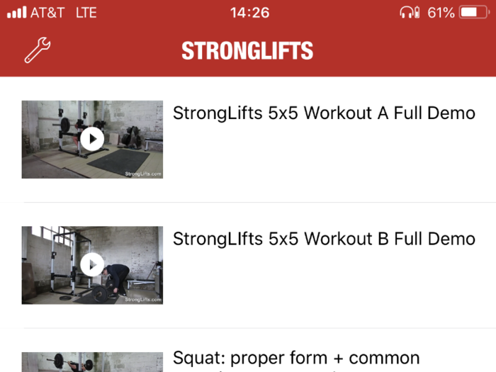 The best strength-training app: StrongLifts 5x5