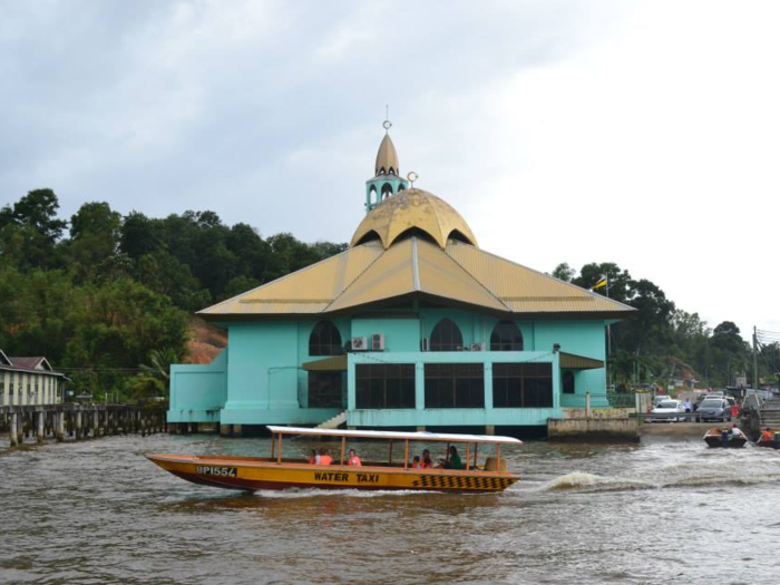 And they also get around by ubiquitous water taxis, which take people back and forth from the mainland for a fare of $1.