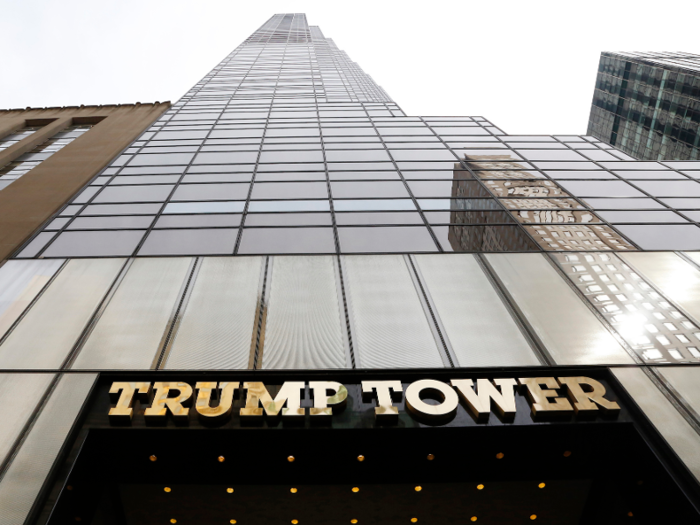 Before Trump moved into the White House, he took up residence in the $100 million penthouse in Trump Tower in New York.