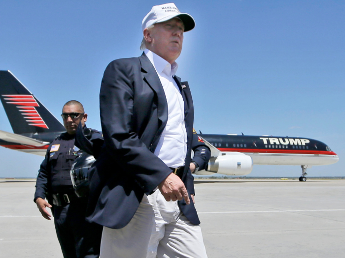 Trump often traveled during his campaign using his huge aircraft fleet. He reportedly bought a Boeing 727 for $8 million back in the day, which he then replaced in 2010 with a Boeing 757 that he reportedly bought from Microsoft