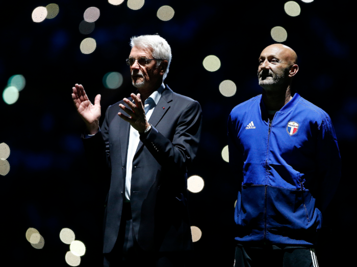 Jacque (left) retired immediately after winning the World Cup, although he served as the technical director of French soccer for a time. These days he is enjoying his retirement.