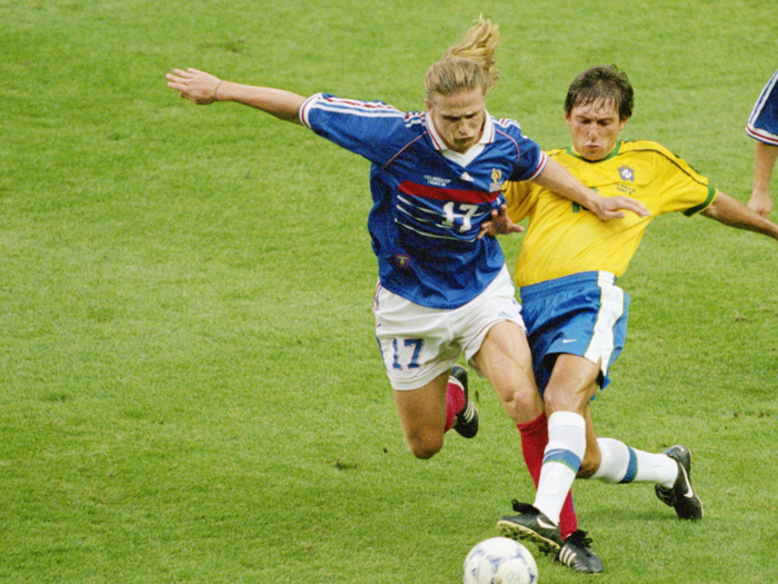 Emmanuel Petit was a midfielder for Arsenal who scored two goals for France during the World Cup, including one in the Final.