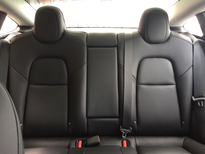 The Model 3 seats a total of five people.