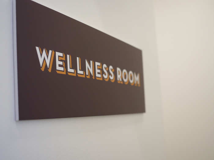 Gusties hold regular meditation sessions in the wellness room.