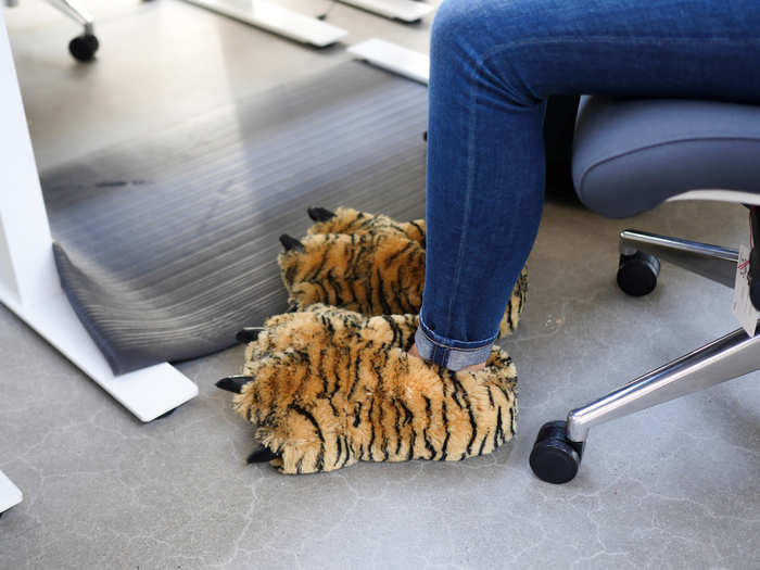 These tiger paw slippers took the prize for best footwear.