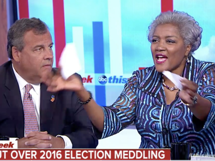Christie defended former DNC chairwoman Donna Brazile in her criticism of media coverage of the 2016 hack