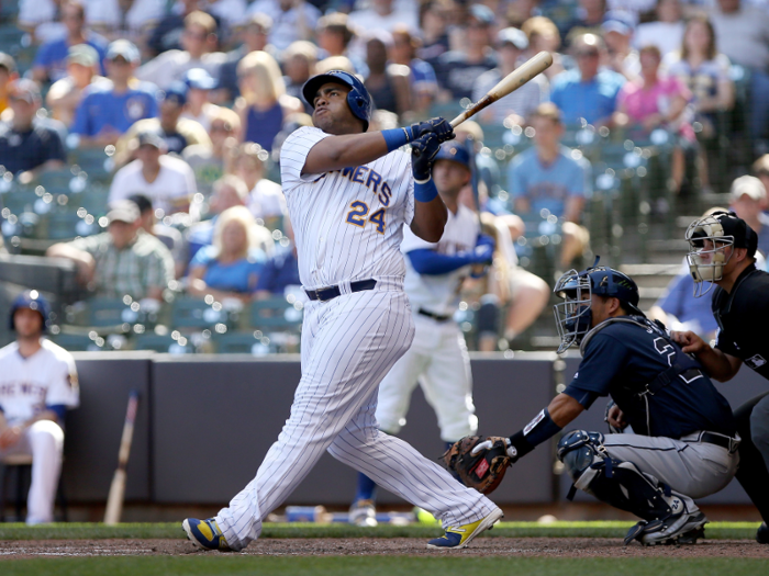 1. Jesus Aguilar, Milwaukee Brewers