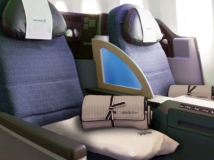 United Airlines partnered with Saks Fifth Avenue to create luxury bedding for its international business class, Polaris. They were so popular that the airline started selling them — a Polaris duvet costs $59.99, and a memory foam pillow costs $27.99.