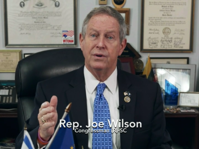 South Carolina congressman Joe Wilson