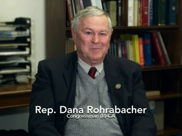 California congressman Dana Rohrabacher