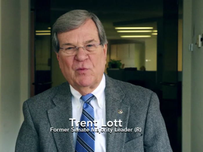 Former Senate Majority Leader Trent Lott