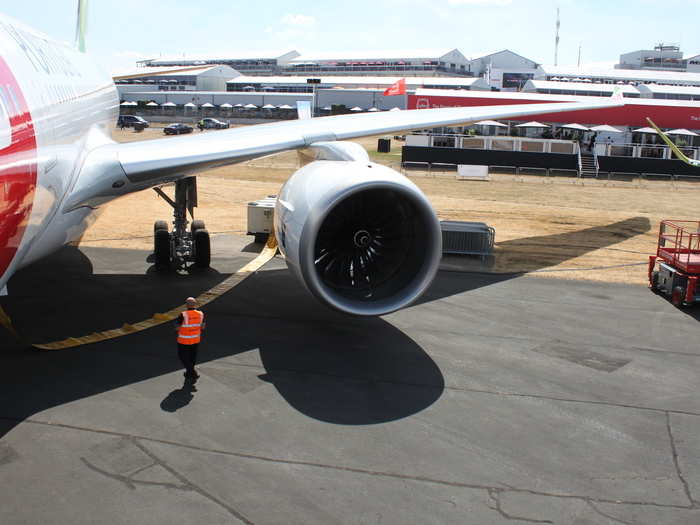 The Rolls-Royce Trent 7000 along drag-reducing Sharklet wing-tips help give the A330-900neo a range of 8,300 miles, that