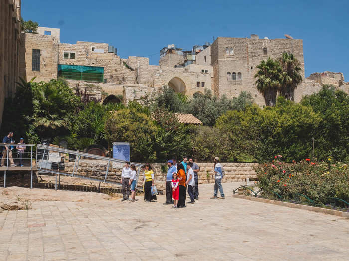 We met up with McLean to get the Israeli perspective. Al-Mohtaseb had told us that Palestinians believe Israel took 65% of the Ibrahimi Mosque, primarily because they count the garden and terrace outside. But devout Jews, McLean said, feel they only received a sliver of the actual temple.