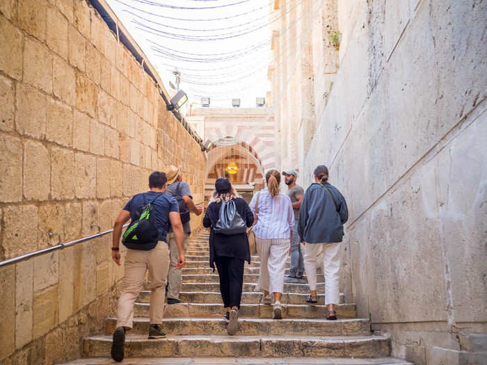 The Ibrahimi Mosque, as it is known to Muslims, or the Tomb of the Patriarchs, as it is known to Jews, is said to be the tombs of Abraham and Sarah, Isaac and Rebecca, and Jacob and Leah.