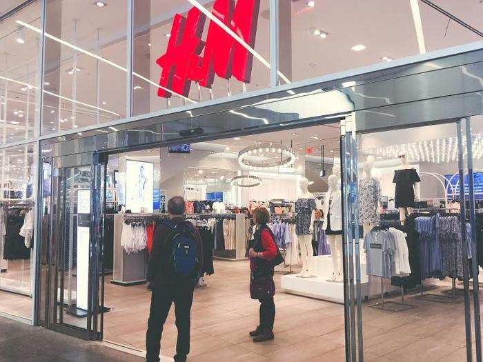 First I went to H&M in New York City