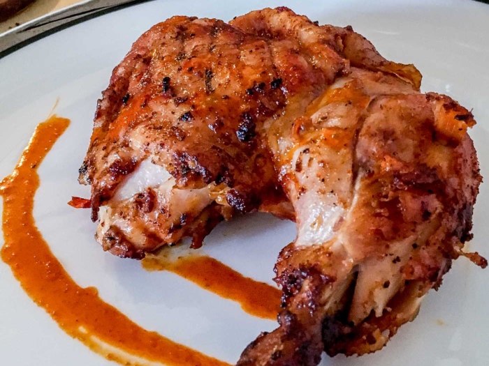  Piri piri chicken from Mozambique has an irresistible spicy sauce. 