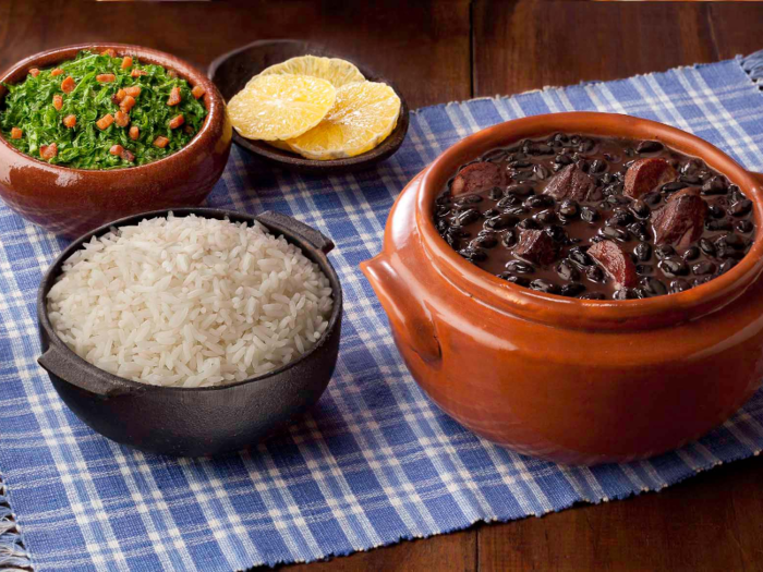 Feijoada is a black-bean stew that