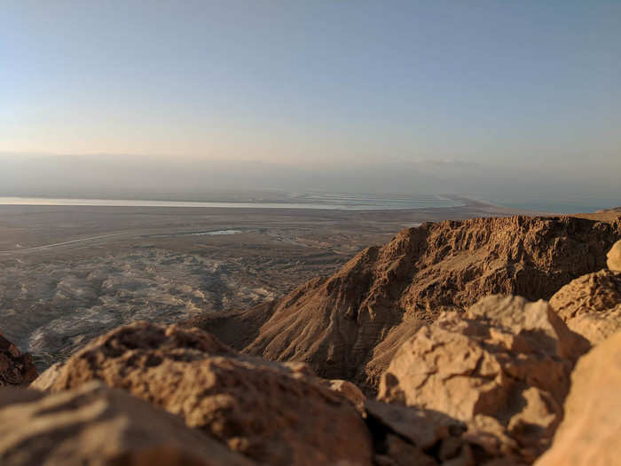 As we explored the ruins on the edges of Masada, it was clear why Herod chose the spot for his fortress — 360-degree views of the world around him.