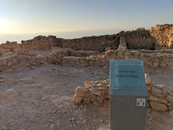 Some of those ruins housed the Jewish rebels who fled from the Roman Empire in the first century CE.