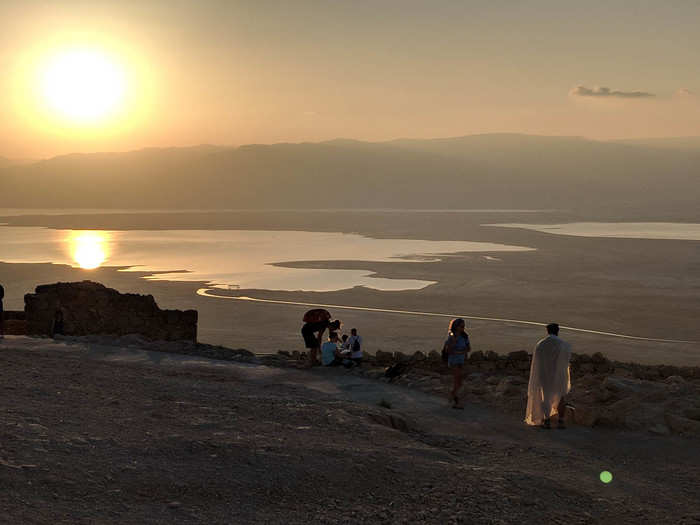 Between the incredible view of the sunrise and the relative quiet at Masada so early, I would strongly suggest following the Snake Path an hour before sunrise.