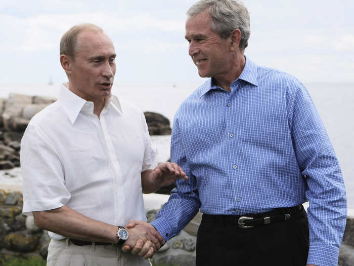 July 2007: Putin and Bush