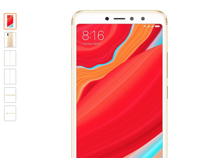India: In India, many shoppers bought the Redmi Y2 Gold 32 GB smartphone.