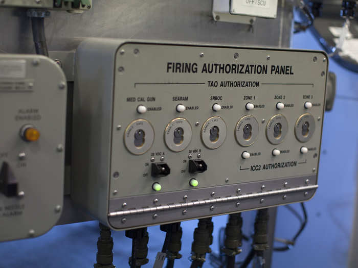 This is the firing authorization panel in the bridge.