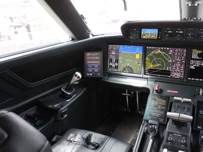 The G500 and G600 are the first two civilian planes in the world to have active sidestick technology which allows both pilots to detect their counterpart