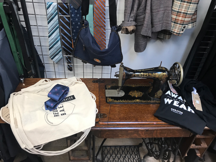 We have a group of students to thank for this new location. The idea came about after Goodwill asked business fashion students to come up with a new concept to adapt to changing shopping habits. The students were awarded $10,000 for their idea.