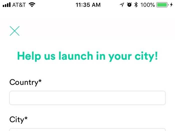 And Mitty does plan on bringing its app to more cities. In fact, if you go back to the city menu (done by clicking on the city name up top) and click on one of the "coming soon" cities, you can contribute to its future service options.