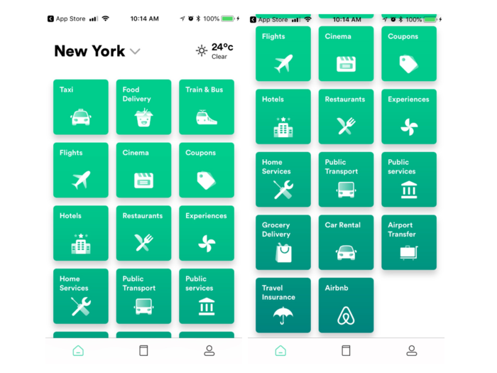 There were 17 services available here "with more services coming soon," according to the company. Some cities — like Dubai — had fewer services because "service availability varies by location."