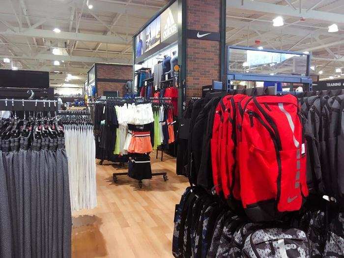 The inside of the store immediately felt more inviting than Modell