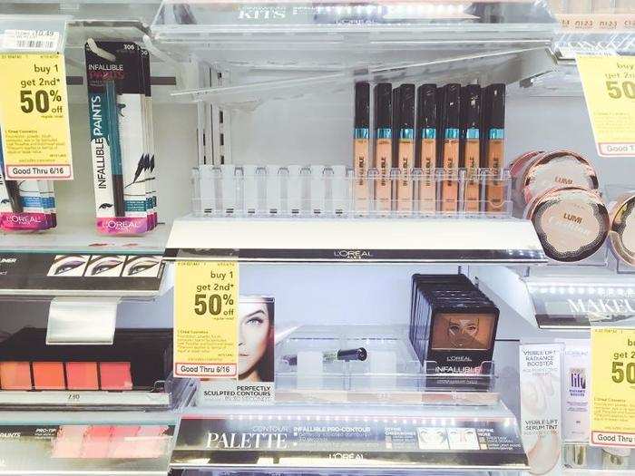 The cosmetics department didn