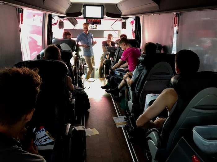 What goes on inside a Tour de France bus during those closed-door meetings