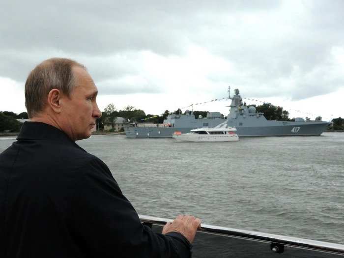 Putin himself even visited the Admiral Gorshkov during Russia