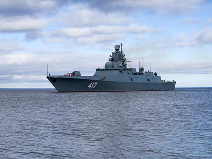 In addition, the frigates have a Medvedka-2 anti-submarine warfare system, a Hurricane medium-range surface-to-air defense missile system and can even be fitted with 21-inch torpedo tubes.