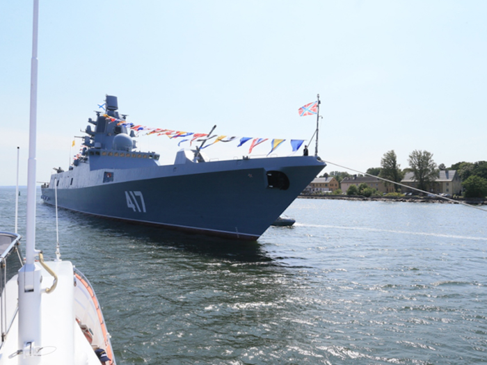 First laid down in 2006, the Admiral Gorshkov is named after Sergei Gorshkov, the former commander-in-chief of the Soviet Navy.