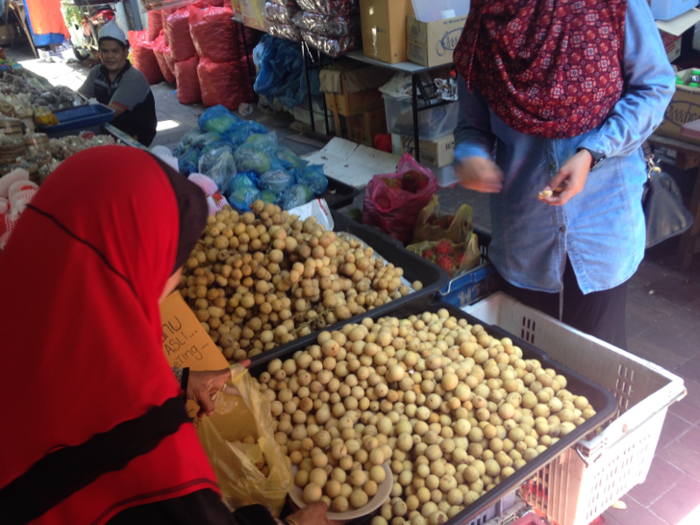 Langsat is another popular fruit in Malaysia.