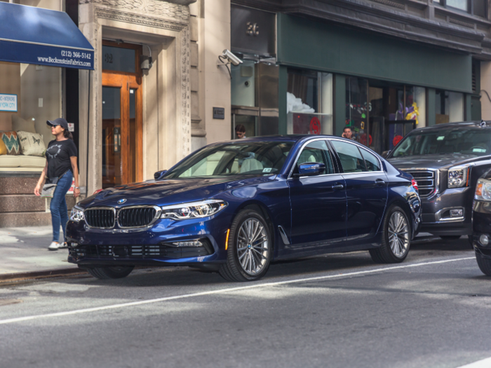 Moving away from the M-cars, how does the Stinger stack up against the 5-Series?