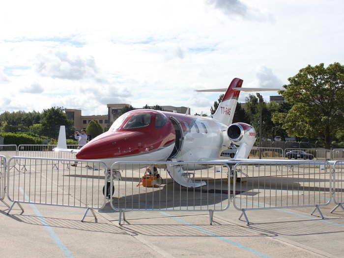 The North Carolina-built HondaJet made an appearance as well.