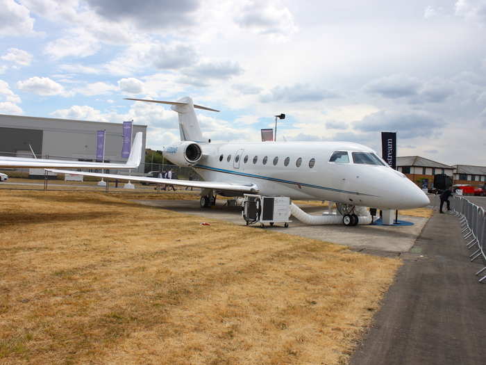 Parked next to the duo was Gulfstream