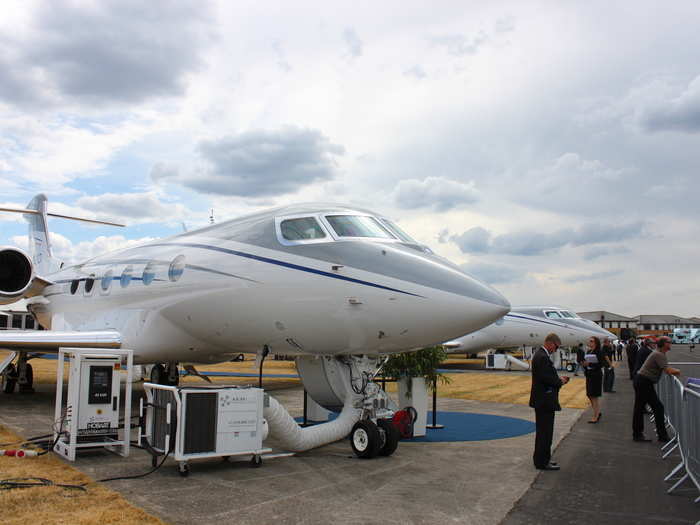 There was also a large contingent of private jets. Savannah, Georgia