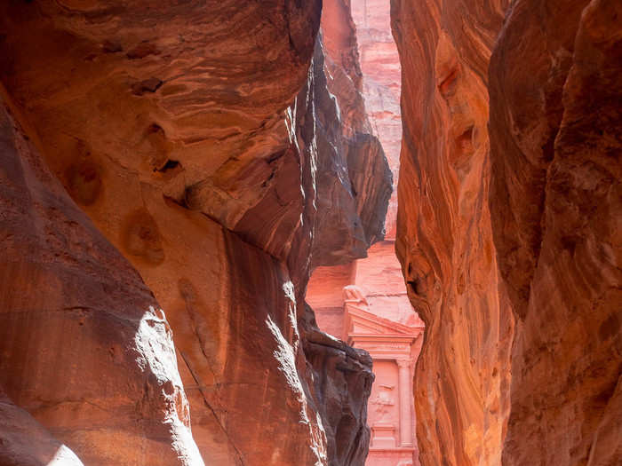 The moment when you reach the end of the Siq is more magnificent than can be expressed in words. One has to imagine world-weary traders at the end of a long journey, spotting the intricately carved rose stone facade and knowing they