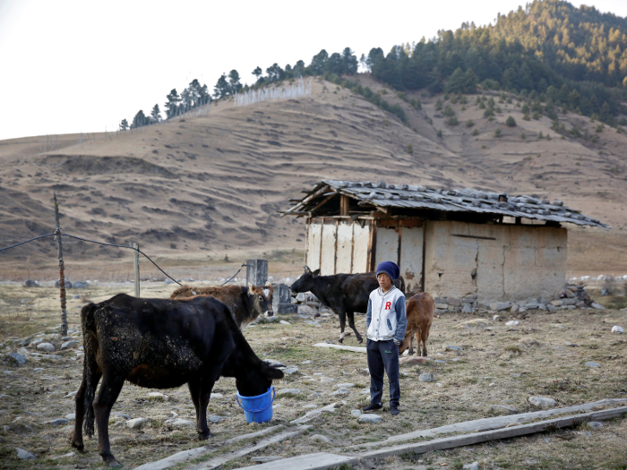 In the countryside, jeans and sportswear are becoming as popular as traditional gho robes for men and kira dresses for women.