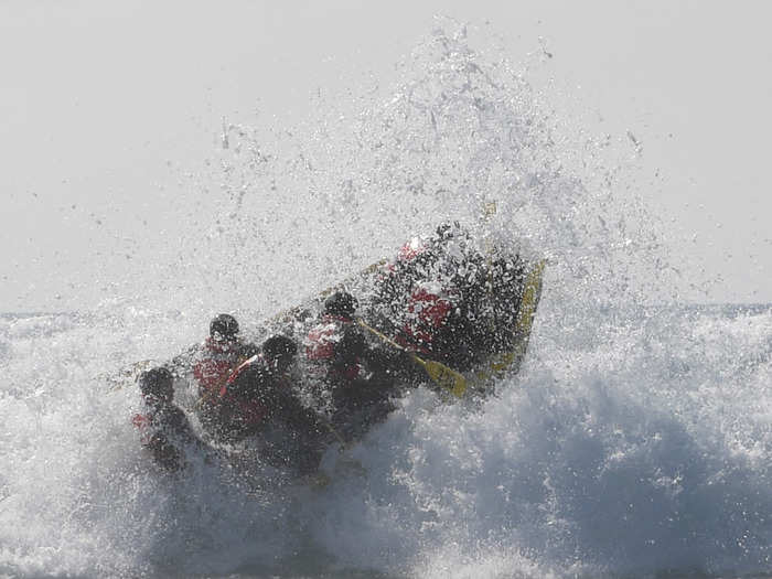 "Typically every boat team is successful in paddling out past the surf," Davids said. "Boats that don